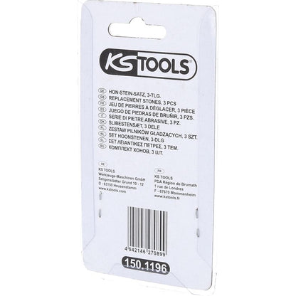 KS TOOLS Hon-sten-sats längd: 76 mm, för 150.1195