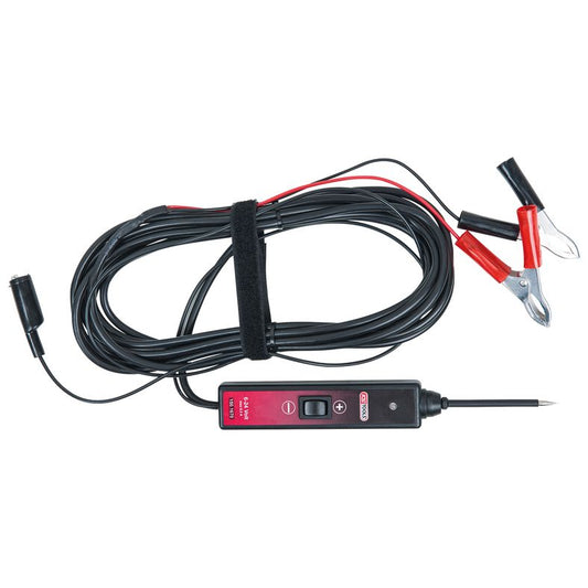 KS TOOLS funktionstestlampa 6-24V DC med kabel på 5 meter