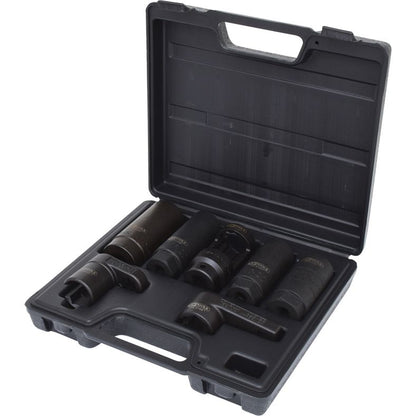 KS TOOLS Hylssats för lambdasensorer 1/2" + 3/8" 7delar