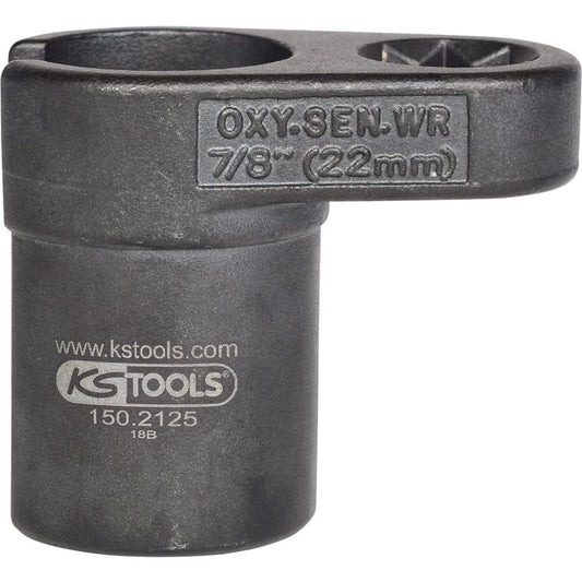 KS TOOLS 1/2'' Lambdasondhylsa, slitsad, 6-kant, 22 mm