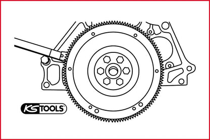 KS TOOLS Svänghjul-hållnyckel, 255 mm KS150.2438