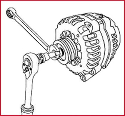 KS TOOLS 1/2" Generator-kombinationsnyckel insex, 10,0 x 17,0 mm