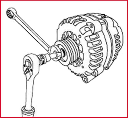 KS TOOLS 1/2" Generator-kombinationsnyckel insex, 10,0 x 17,0 mm