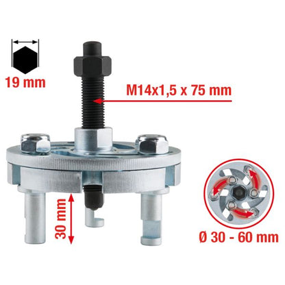 KS TOOLS Universell blockavdragare, 3-arms, 30-60 mm