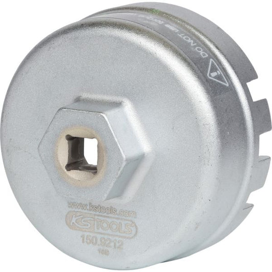 KS TOOLS 3/8" oljefilter-nyckel, SW 64,5mm, 14 ytor
