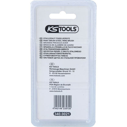 KS TOOLS ståltråds-penselborste 0,5mm, Ø 29mm