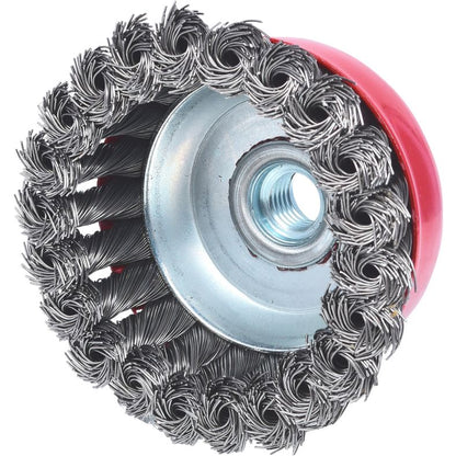 KS TOOLS Rostfri ståltrådskrukborste 0,5 mm, Ø 80mm