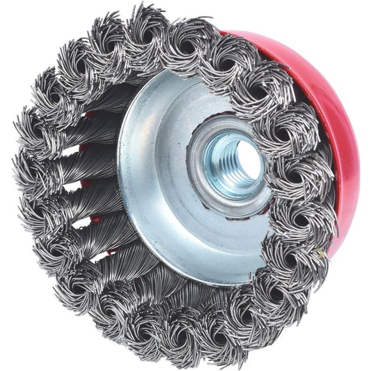 KS TOOLS Rostfri ståltrådskrukborste 0,5 mm, Ø 80mm