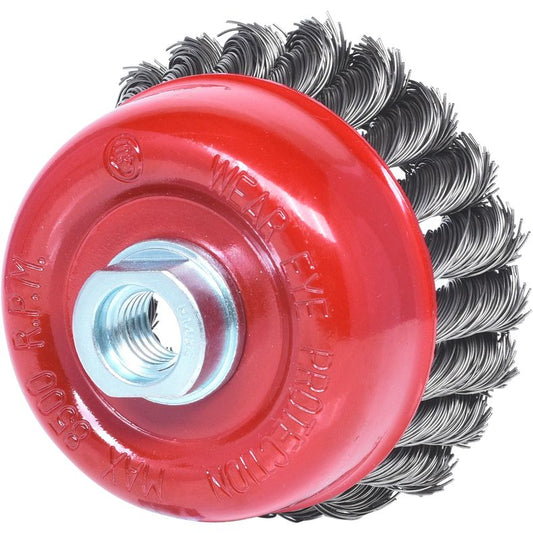 KS TOOLS Rostfri ståltrådskrukborste 0,5 mm, Ø 65 mm
