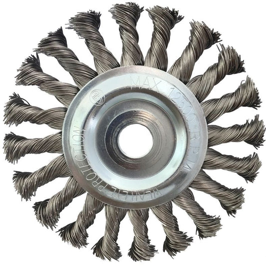 KS TOOLS rostfri ståltrådsrundborste 0,5mm, Ø 125mm