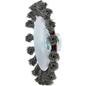 KS TOOLS kilformad ståltrådsrundborste 0,5mm, Ø 115mm