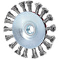 KS TOOLS Rostfri oval ståltrådsrundborste 0,5mm, Ø 115mm