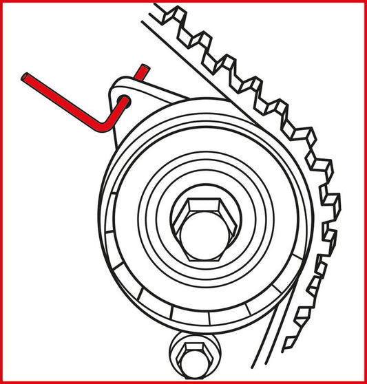 KS TOOLS Ford - motorinställning-verktyg-sats, 10-delars