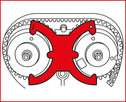 KS TOOLS Ford - motorinställning-verktyg-sats, 5-delars C-Max