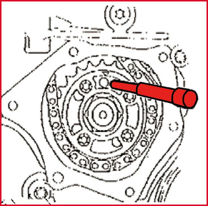 KS TOOLS GM / Isuzu / Opel / Saab - motorinställning-verktyg-sats, 36-del