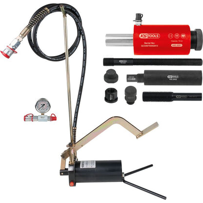 KS TOOLS Hydraulenhet 16 ton, med hydraulpump och manometer, 15-delars KS440.0575