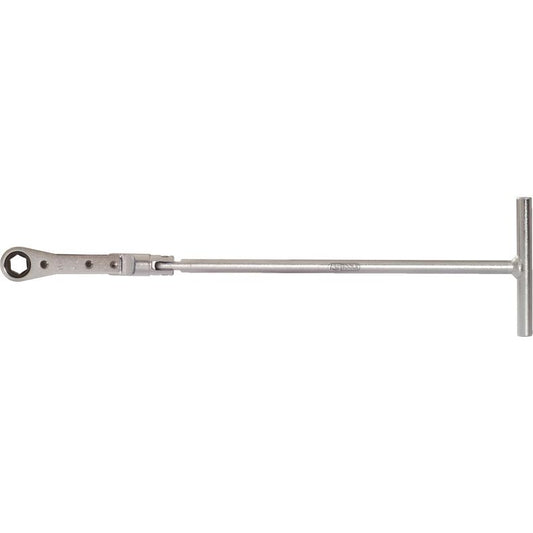 KS TOOLS Glödstift-T-handtag-ringspärr-lyftskallra, 10mm