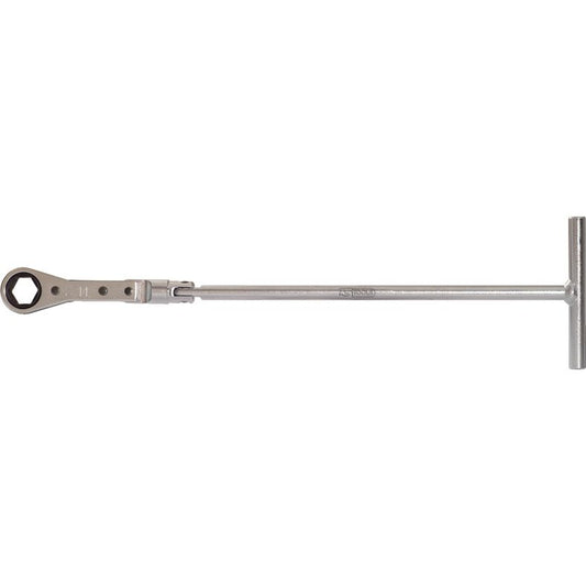 KS TOOLS Glödstift-T-handtag-ringspärr-lyftskallra, 14mm