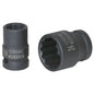 KS TOOLS 1/2” 12-kant-krafthylsa, kort 9 mm