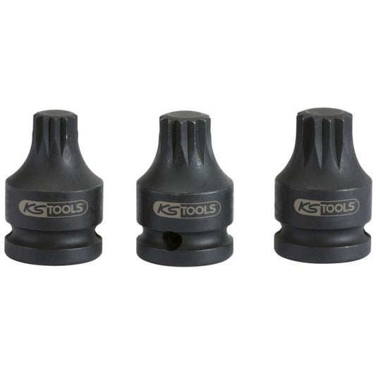 KS TOOLS XZN Kraftbitshylsa 1/2" 3-Delar