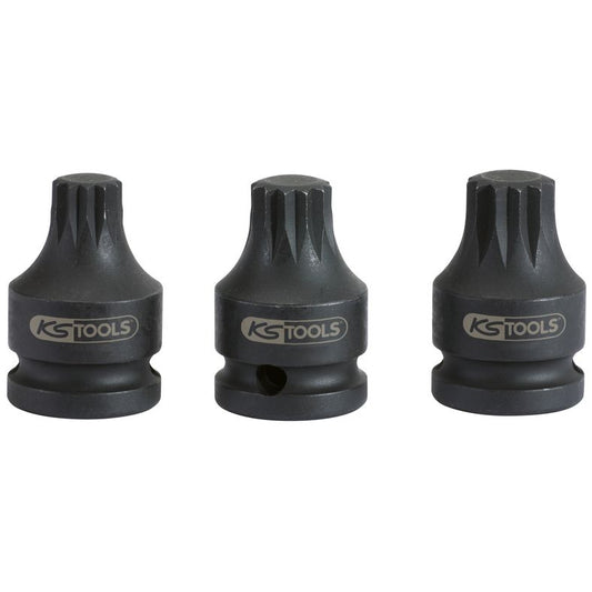 KS TOOLS 1/2” Kraft Bithylsa XZN, kort, M14
