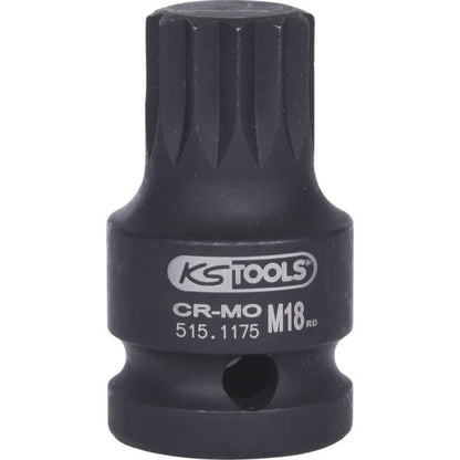 KS TOOLS XZN Kraftbitshylsa M18 1/2"