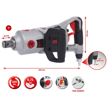 KS TOOLS 1" superMONSTER mutterdragare 3405Nm KS515.3270