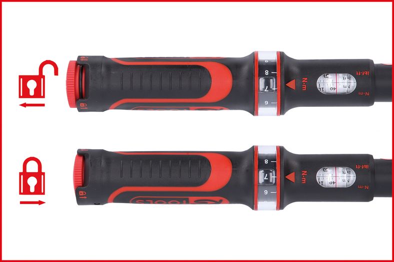 KS TOOLS 3/4" ERGOTORQUEprecision momentnyckel med spärr, vridknapp, 200-