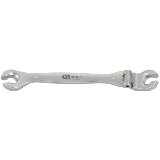 KS TOOLS CHROME+ ledad dubbelringnyckel, 22 mm, öppen