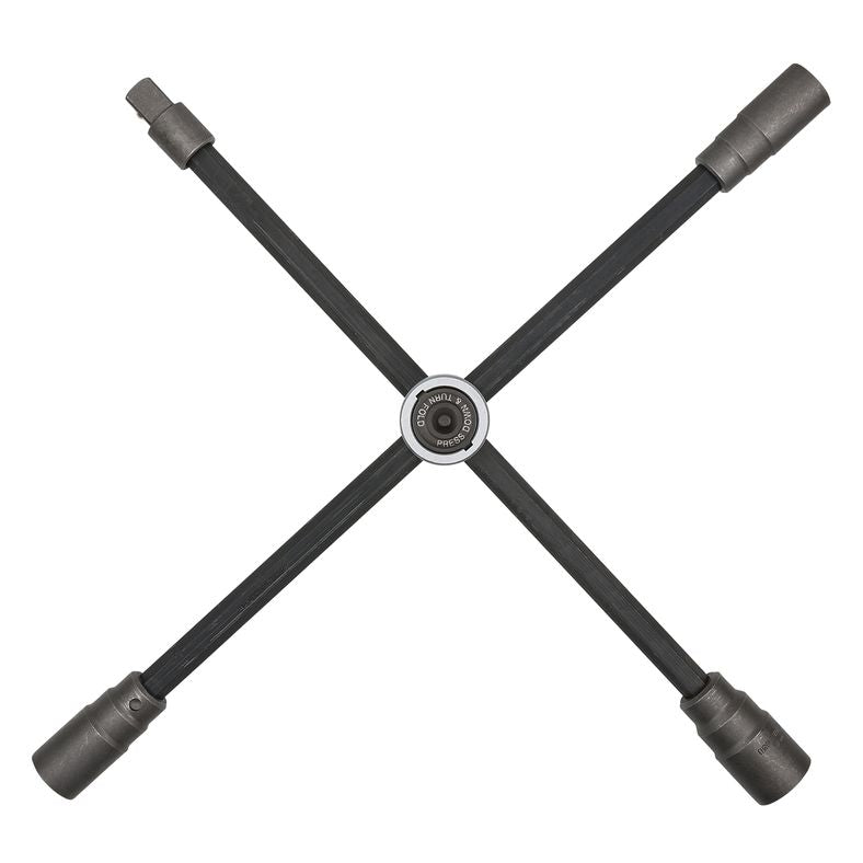 KS TOOLS Hjul-fälgkors med glidled för personbil, 3/4" x 24 x 27 x 32mm