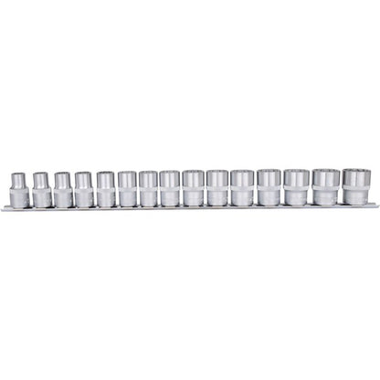 KS Tools 1/2" Hylssats 12-kant, 10–24 mm – 15 delar i krom-vanadium