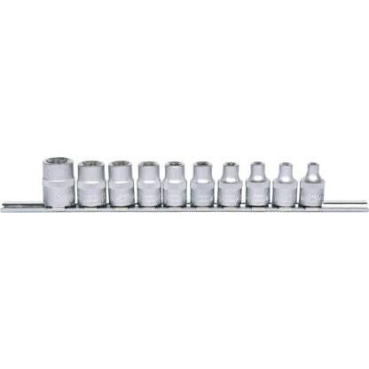 KS TOOLS 3/8" TX-E hylssats 10-delars.E5-E18. KS911.3930