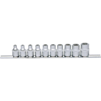 KS TOOLS 3/8" TX-E hylssats 10-delars.E5-E18. KS911.3930