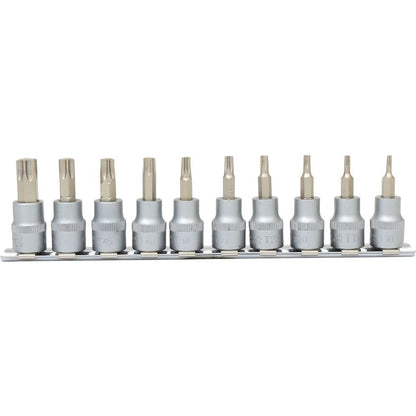 KS TOOLS 3/8" Torx bit-hylssats 10-delars T10-T55. KS911.3935