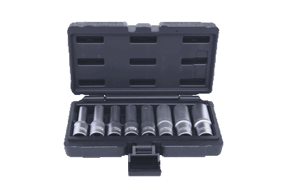 KS TOOLS 1/2" TX-E hylssats, lång 8-delars.E10-E24. KS911.4420