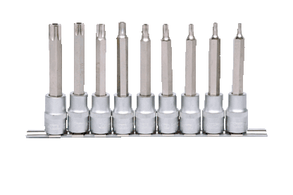 KS TOOLS 1/2" bit-hylssats 9-delars TB20-TB60 med stjärnhål. KS917.1790