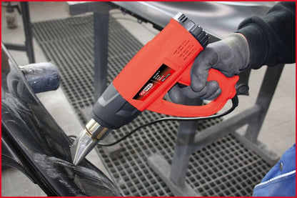 KS Tools Varmluftspistol 2000W – Digital 5-delars sats
