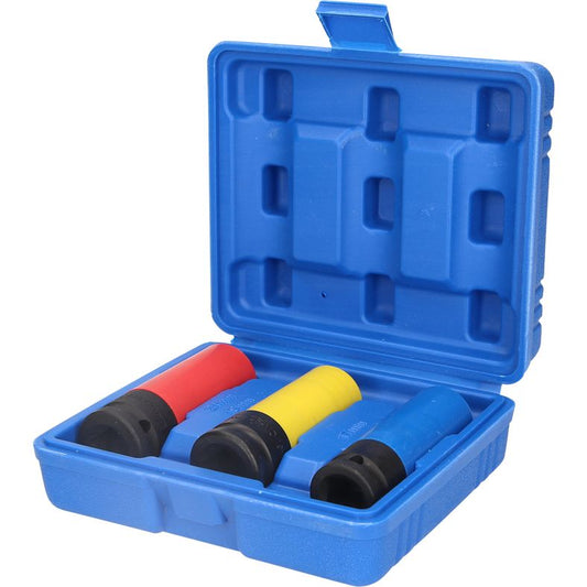 Brilliant Tools Hylssats 1/2" – 3 delar, 6-kant krafthylsor