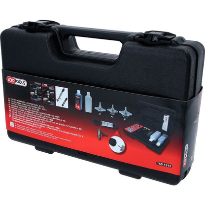 KS TOOLS CO2-cylinderhuvud-läcktest-sats, 8-delars