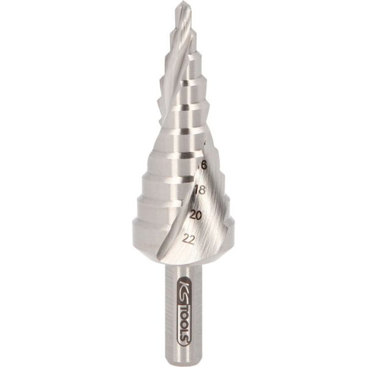 KS TOOLS HSS-stegborr ,Ø 4-22mm, 10 steg