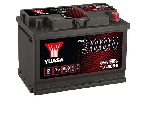 StartBatteri Yuasa YBX3096 12V 76Ah 680A
