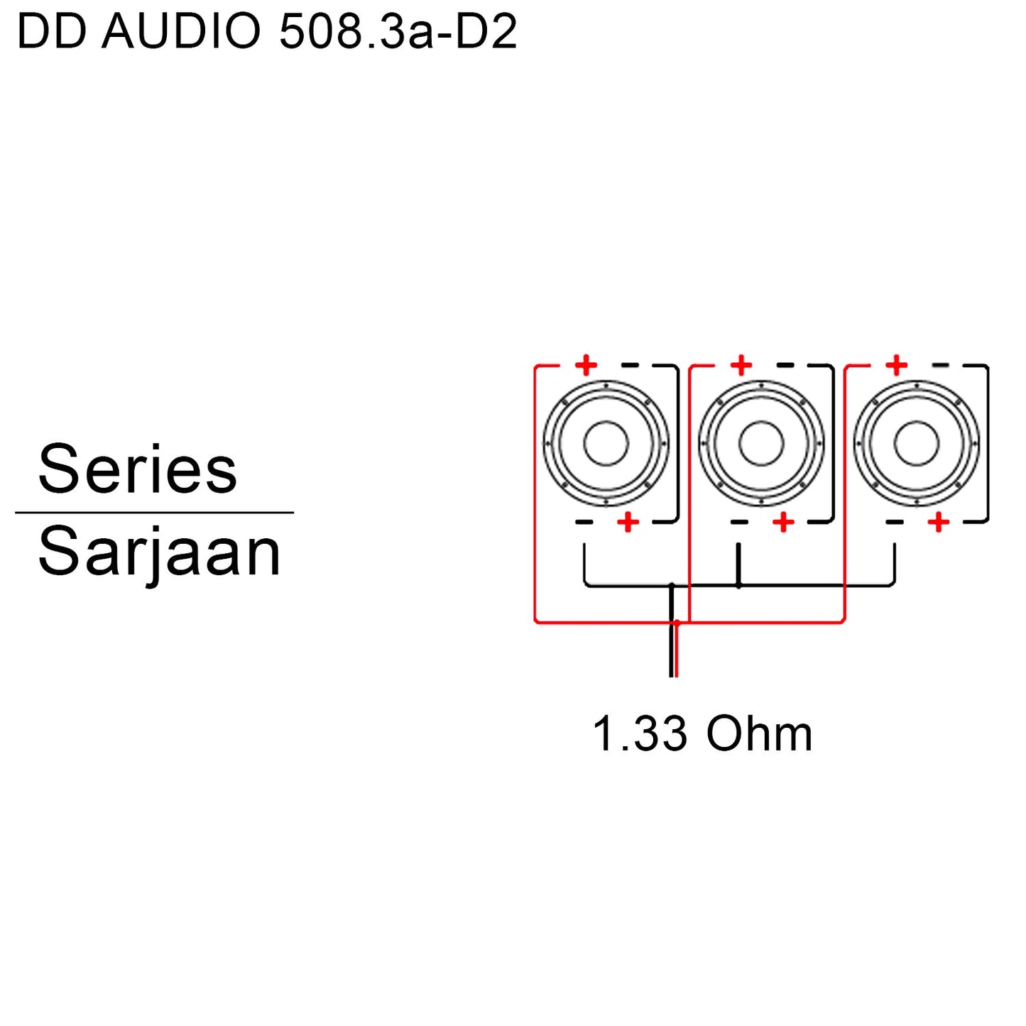 DD Audio LE-508.3a-D2, 3x8 tums baslåda