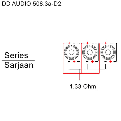DD Audio LE-508.3a-D2, 3x8 tums baslåda