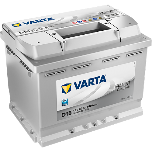 VARTA SILVER Dynamic D15, Bilbatteri 12V 63 ah 610 A