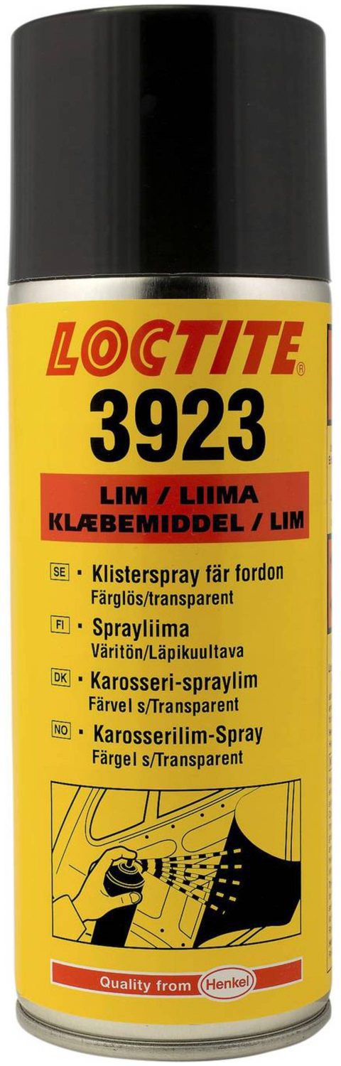 Loctite 3923 – Klisterspray för Fordonsinteriörer och Mångsidig Limning - 400 ml