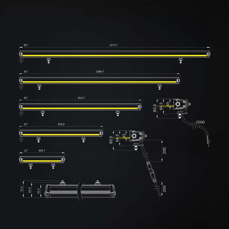 Strands Lighting Division SIBERIA XP SR LED BAR 50″