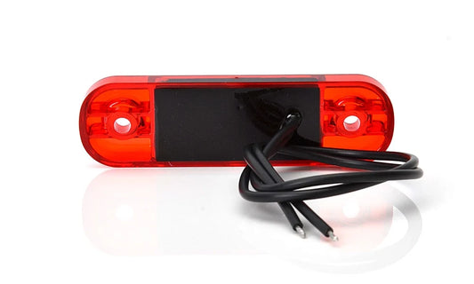 Strands Positionsljus Röd Slim 3 LED,9-36V IP68. E-Märkt.