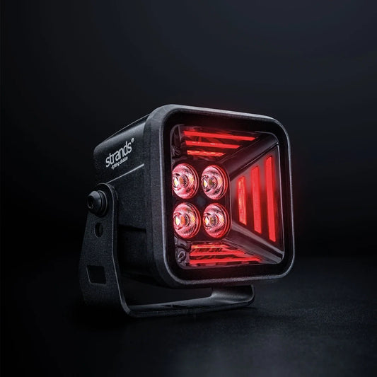 Strands Dark Knight Fortex Arbetsljus 41W Röd