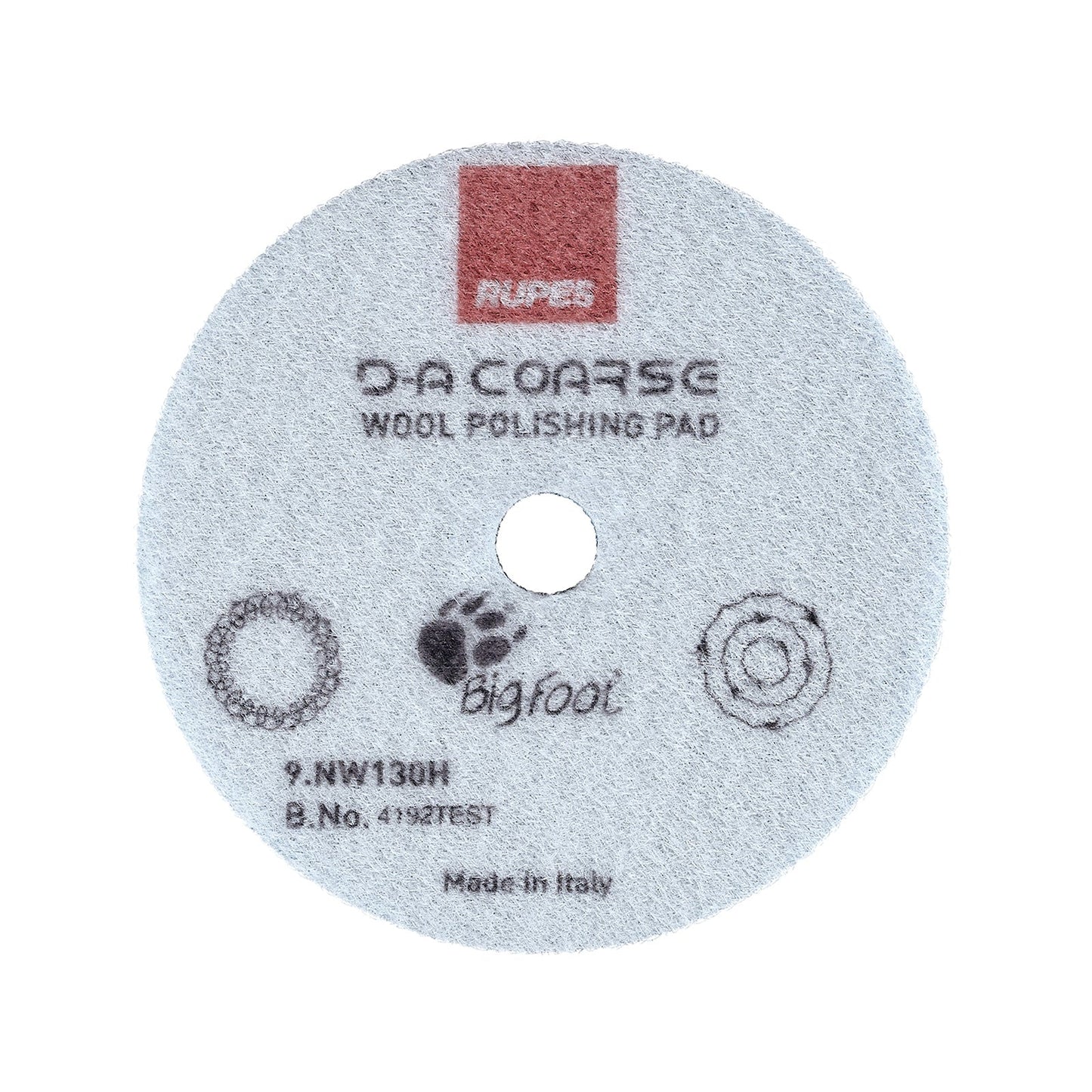 Ulltrissa Rupes D-A Coarse Wool - Oscillerande, 130 mm (9.NW130H)
