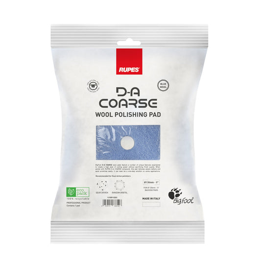 Ulltrissa Rupes D-A Coarse Wool - Oscillerande, 130 mm (9.NW130H)